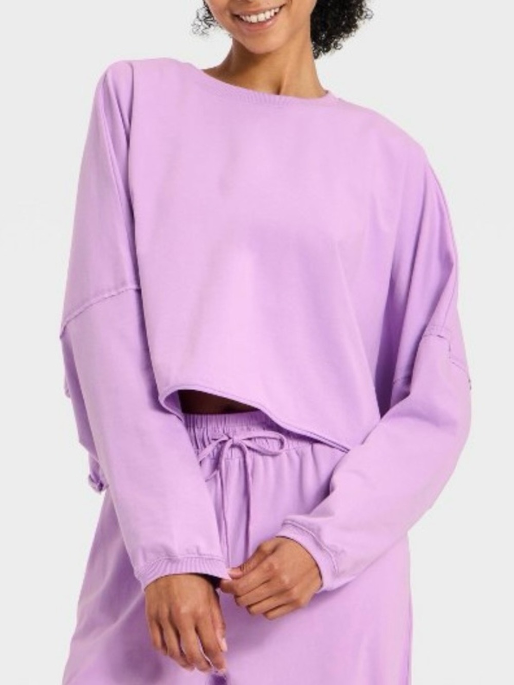 JoyLab Washed Jersey Long Sleeve Top